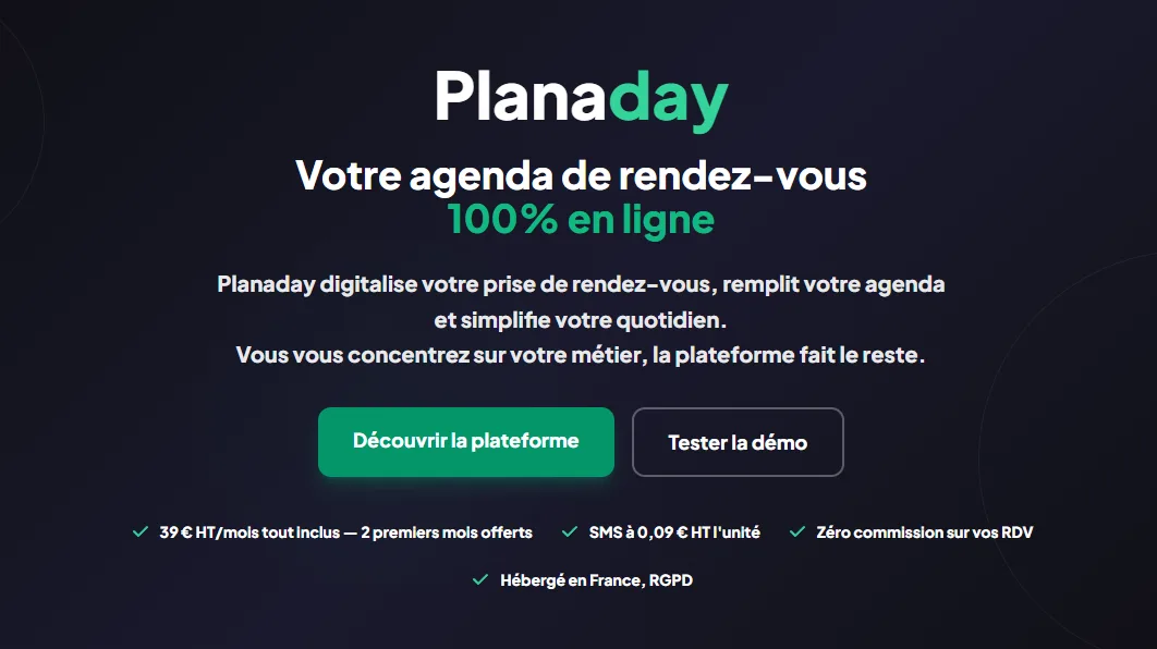 Aperçu de PlanaDay